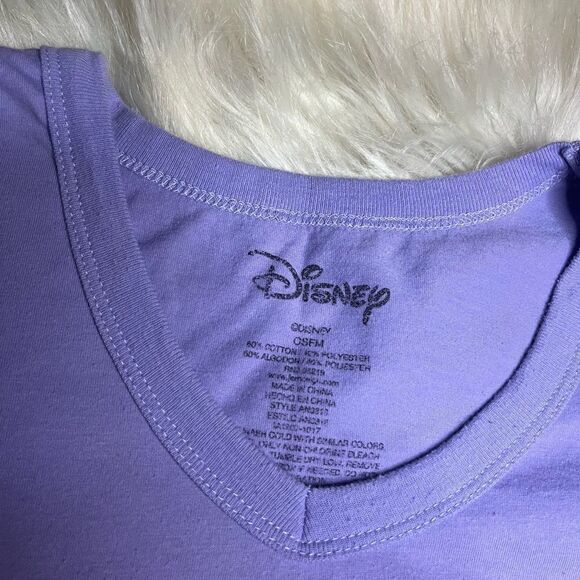 Disney Lavender “Not a morning mouse” long t shirt dress sz OSFM - Picture 3 of 6